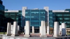 AIB Allied Irish Bank International Centre Headquarters, AIB Capital Markets at Custom House Quay, Dublin, Ireland.