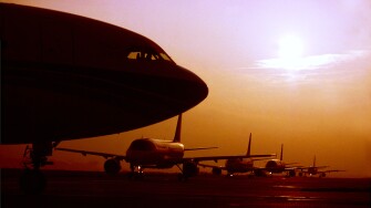 AIRCRAFT SUNRISE SUNSET