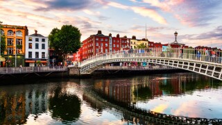 Ha'penny Bridge in Dublin