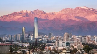 Santiago de Chile, Chile, skyline, Andes, skyscraper, LatAm, 575