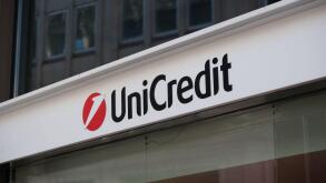 Milan,Italy-Sep.29th 2025: UniCredit company brand logo