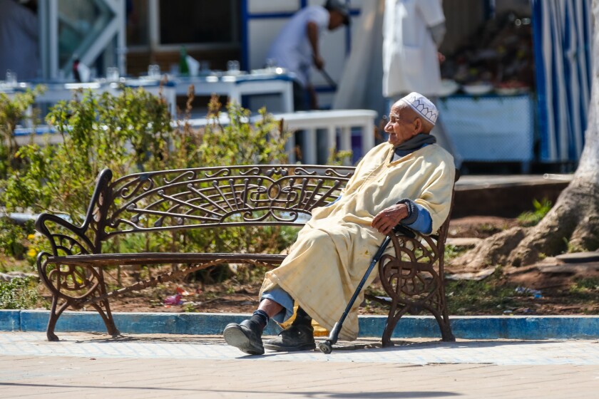 Essaouira,,Morocco,-,April,6,,2019:,People,Walking,And,Working