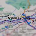 Quebec Quebec Canada shown on a road map or Geography map