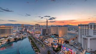 Las Vegas Strip at sunrise