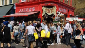 Portobello Road market London UK