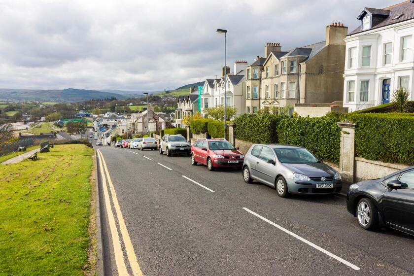 Ballycastle, Northern Ireland. Views of North Street downhill
