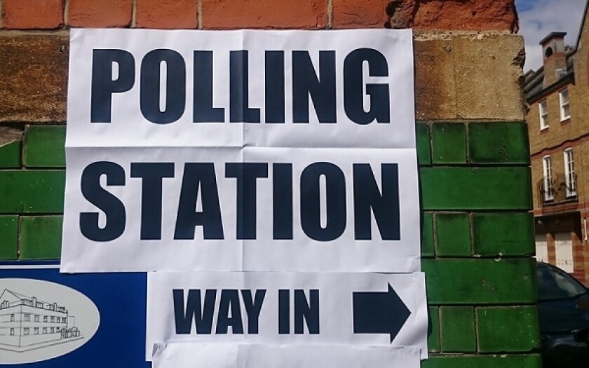 polling station large