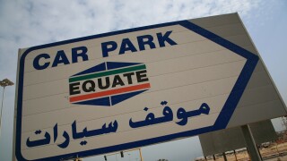 Equate Petrochemical Plant Sign Kuwait