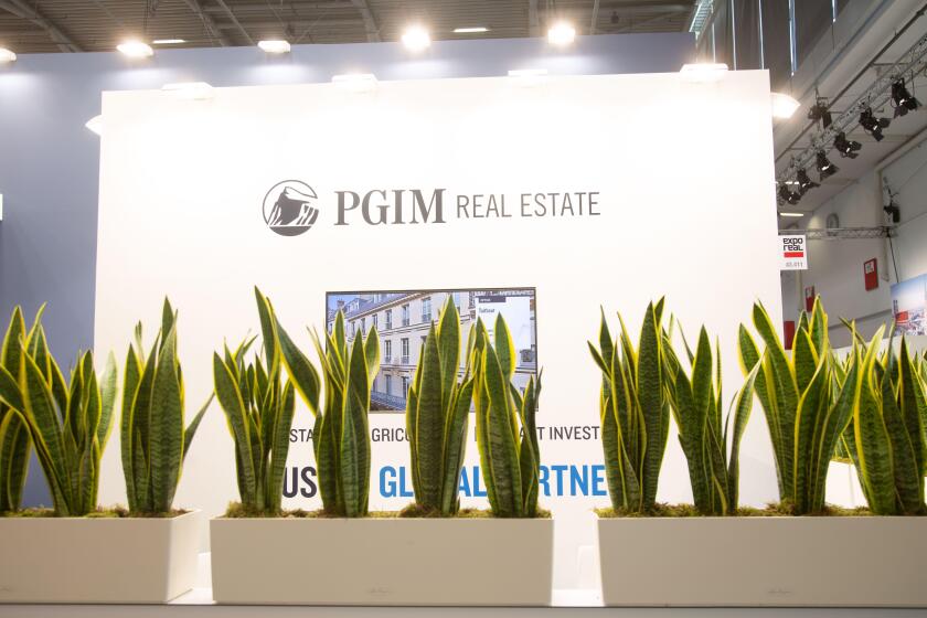 PGIM Real Estate bei der 24. Internationale Fachmesse fur Immobilien und Investitionen Expo Real am 6.10.2022 in Munchen. Seit 1998 findet die Fachmesse fur Immobilien und Investitionen jahrlich im Oktober in der bayerischen Landeshauptstadt Munchen statt