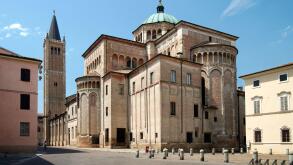 Santa Maria Assunta rear view ,Parma,Italy