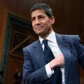 UNITED STATES - APRIL 21: Kevin Warsh, nominee for chairman of the Federal Reserve, arrives for his Senate Banking, Housing and Urban Affairs Committee confirmation hearing in Dirksen building on Tuesday, April 21, 2026. (Tom Williams/CQ Roll Call via AP 