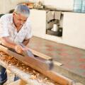 Carpenter in action, Santa Tecla, El Salvador
