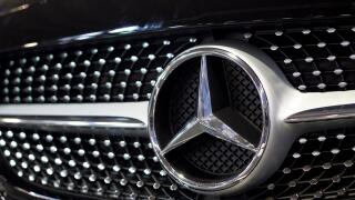 Mercedes insignia on a luxury car