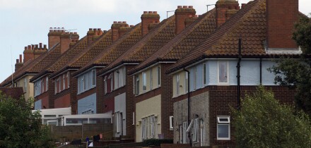 Former council houses, Ipswich, Suffolk, UK.. Image shot 08/2008. Exact date unknown.