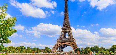 Paris, Eiffel Tower and river Seine, France.