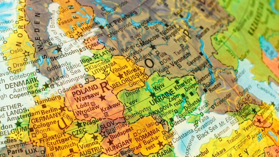 map eastern Europe