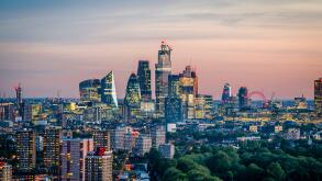 The London Skyline at dusk
