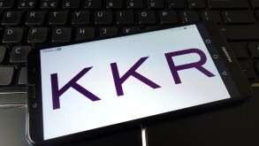 KONSKIE, POLAND - January 11, 2020: Kkr global investment firm logo on mobile phone