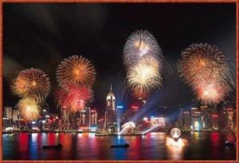 Hong Kong fireworks