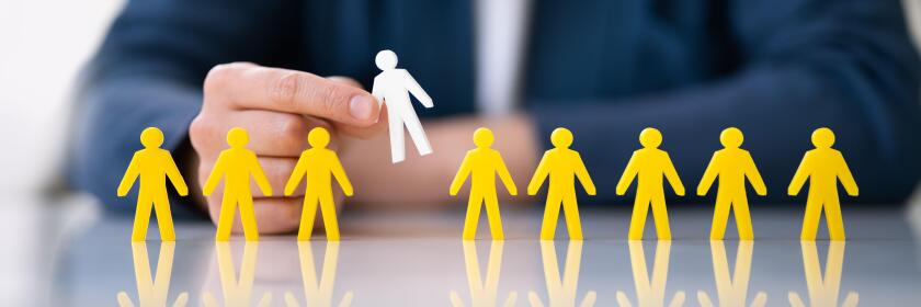 Ideal Client Or Job Candidate. Recruitment And Profile Selection Concept