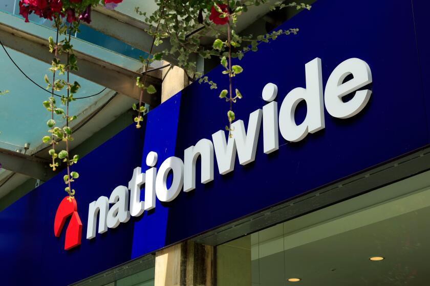 Nationwide Building Society branch, Queen Street, Cardiff, Wales.
