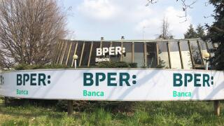 Milan, Italy BPER Banca the Modenese credit institution replaced the UBI bank from 22 February 2021 In the photo: BPER Banca nuova isnegne