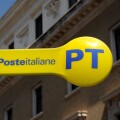 Italy, Rome, Poste italiane, post office sign