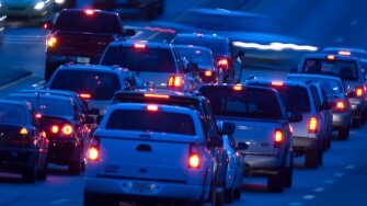 car traffic at night