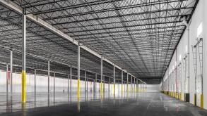 Newly constructed warehouse building