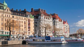 Harbour and boats Ostermalm Stockholm Sweden