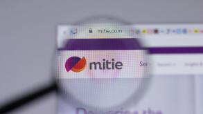 Los Angeles, California, USA - 1 June 2021: Mitie logo or icon on website page, Illustrative Editorial