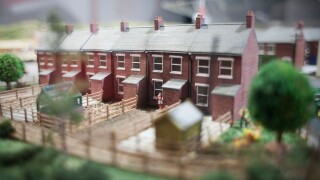 Row of model houses