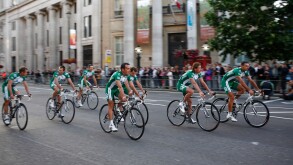 Credit Agricole Team take in the sights of London