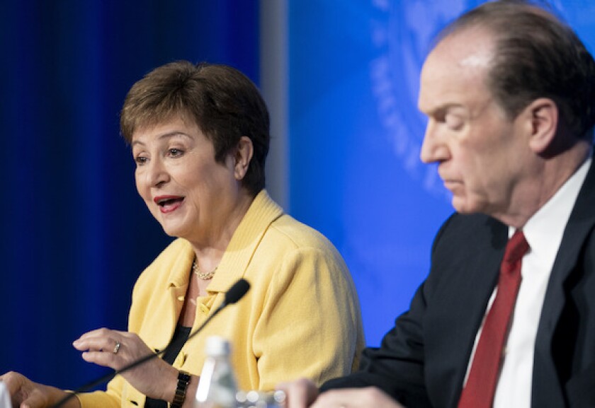 Kristalina Georgieva, David Malpass, World Bank, IMF, multilateral, development banks, Washington, LatAm