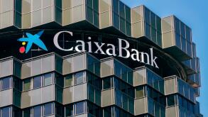 CaixaBank headquarters and the Banking Fundacion "la Caixa" in Barcelona, Catalonia, Spain.