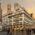 Munich, Germany, 16 november 2023 - Hirmer store at the kaufingerstrasse in Munich