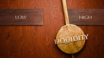 Liquidity swings between low and high. Visualizing a repeated pattern of Liquidity that cycles between extremities: low and high. Repeating transition