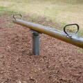 An empty Seesaw in a Berlin Park. Image shot 2008. Exact date unknown.