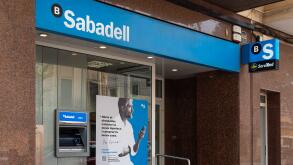 Felanitx, Spain; september 21 2022: Bank branch of the company Banco Sabadell in the Majorcan town of Felanitx, Spain