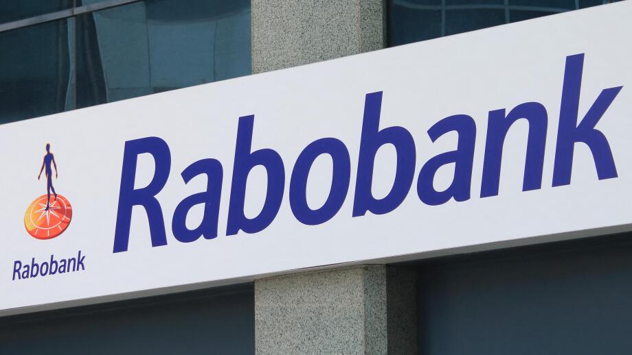Rabobank company logo, Dutch multinational banking and financial services company head quartered in Utrecht Netherlands.