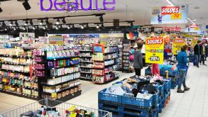 Drugstore department of a Carrefour Hypermarket