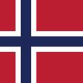 National flag of Norway original size and colors vector illustration, Norges flagg or Noregs flagg used blue Scandinavian cross, Kingdom of Norway