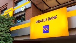 Piraeus Bank, sign, Crete, Greece bank