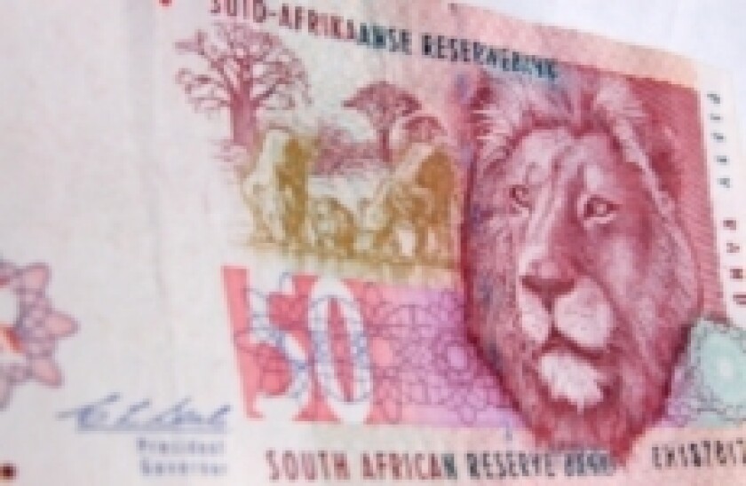 South Africa money and lion