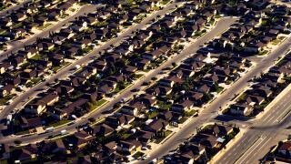 aerial photo looking down over Ventura California from a helicopter