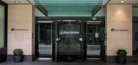 Close Brothers London HQ - UK merchant banking group head office at 10 Crown Place London - Close Brothers Group PLC.