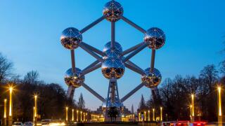 The Atomium in Brussels, Belgium,