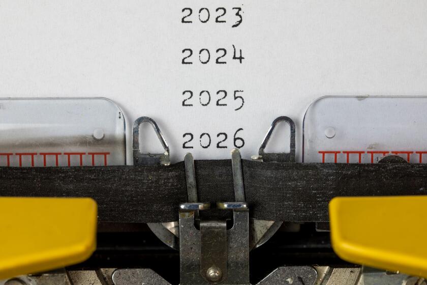 2023, 2024, 2025,2026 written on an old typewriter