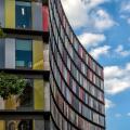 LONDON, UK - AUGUST 25, 2017:  Exterior view of the colourful building at 30 Old Bailey in the City of London