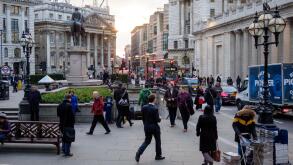 City of London  Outside the Bank of England